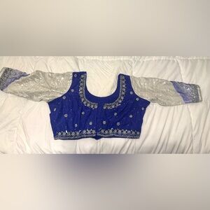 Heavy saree blouse with stone work - brand new